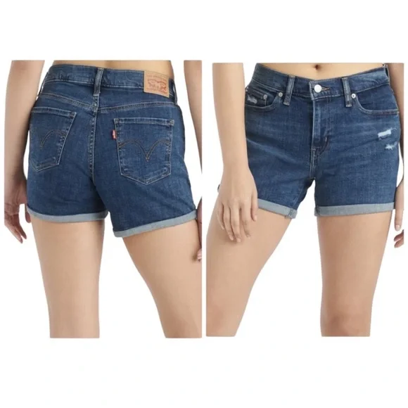 Levis Women's Mid Length Shorts size 31 - Picture 2 of 10